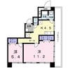 Ｕ－Ｂｕｉｌ十二番丁Ⅱ 2Kの間取り