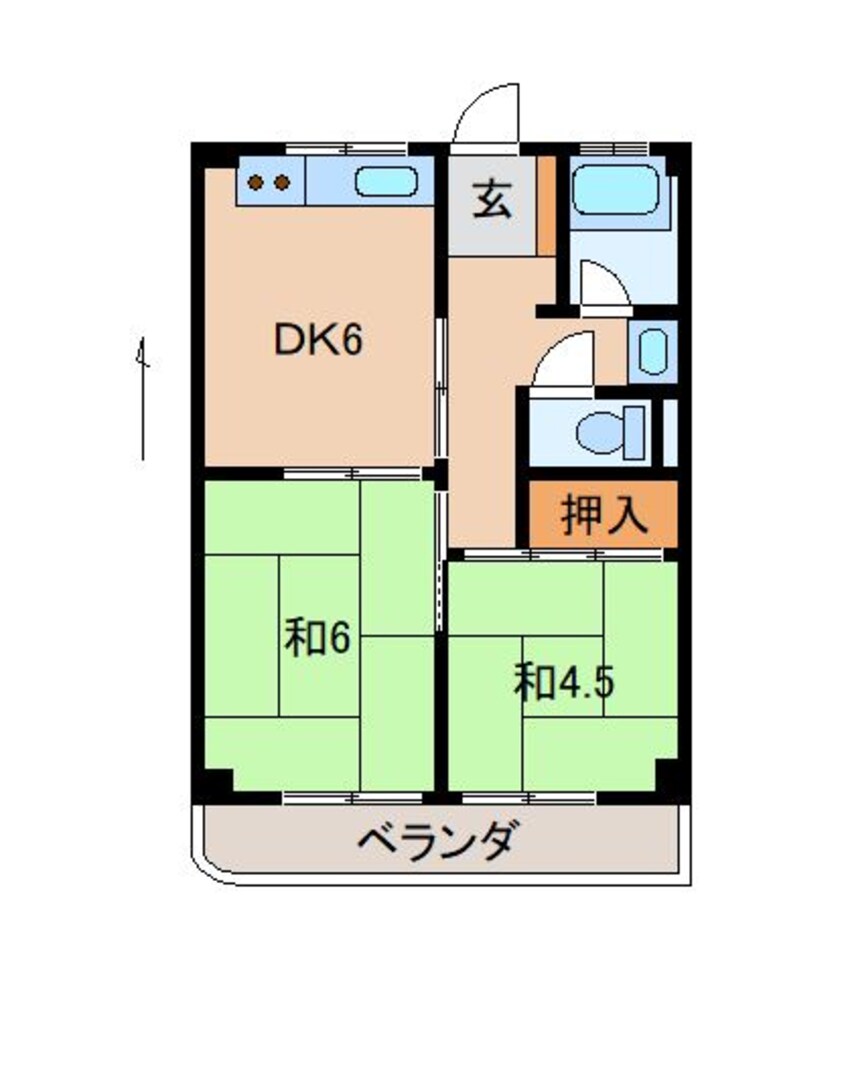 間取図 シャトー坂本