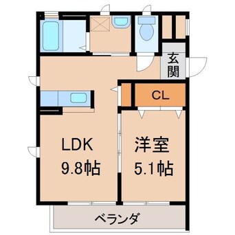間取図 ベレオ黒田