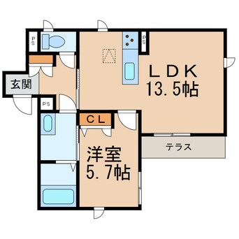 間取図 ベレオ宮北