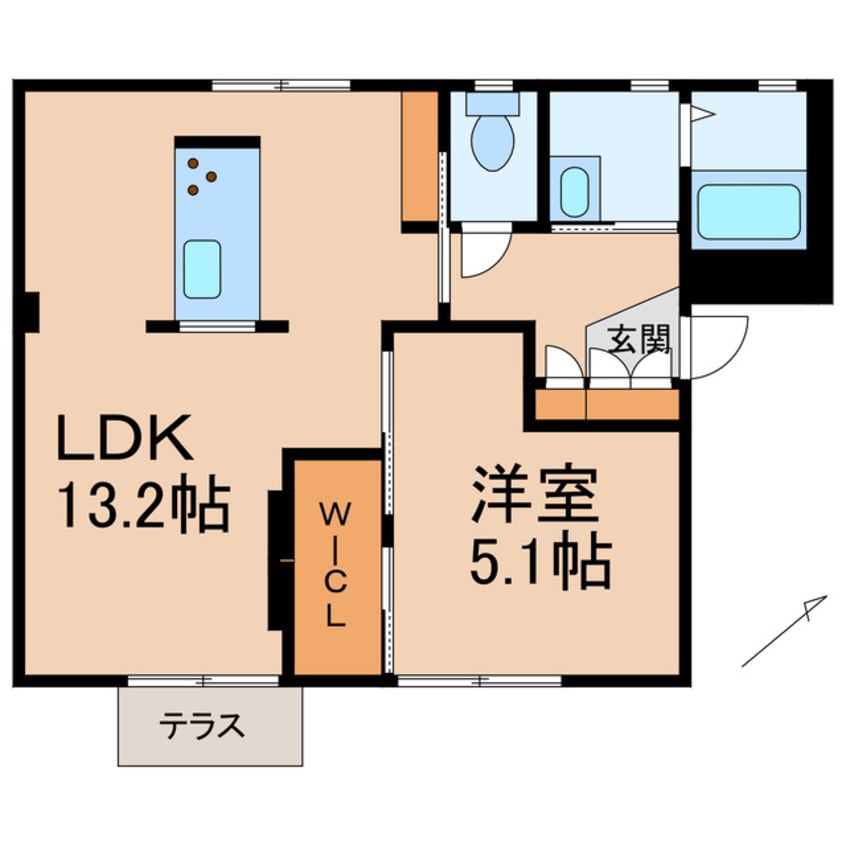 間取図 阪和線・羽衣線/紀伊中ノ島駅 徒歩17分 1階 築27年