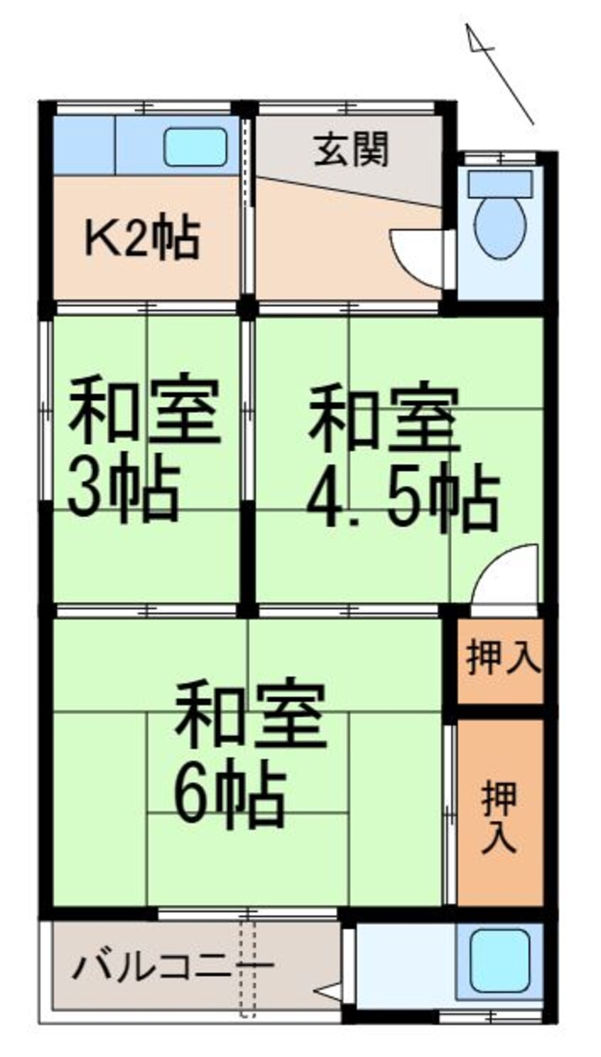 間取図 メモリア有本