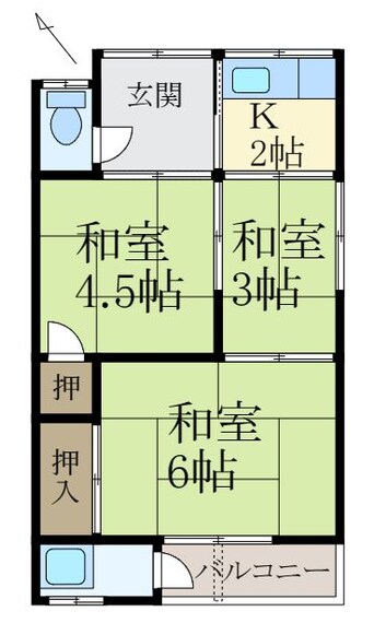 間取図 メモリア有本