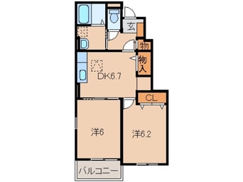 間取図 ブランシュ・フルール