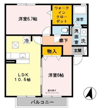 間取図 阪和線・羽衣線/和歌山駅 徒歩13分 1階 築19年
