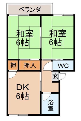 間取図 プレジール鳴神