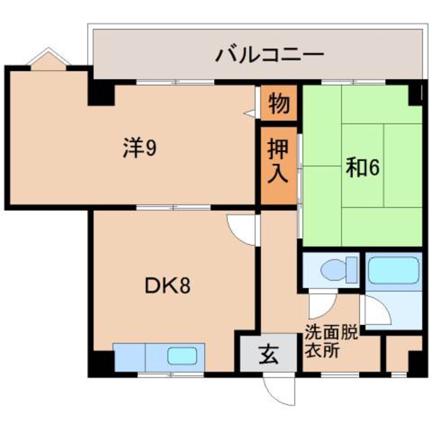 間取図 リベラルパレス新留