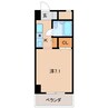 シェトワ城東 1Kの間取り