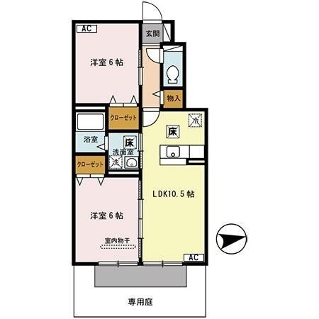 間取り図 カーサ・ステラ西浜