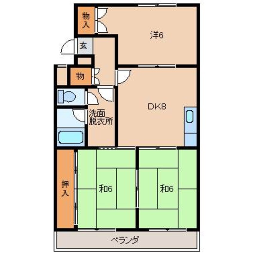 間取図 岡井マンション