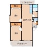 ハーバルヴィレッジ 2LDKの間取り