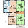 フレグランスロゼ 3DKの間取り