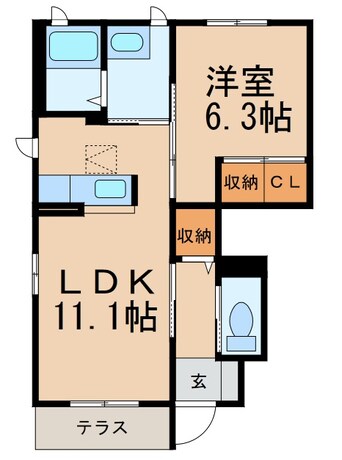 間取図 和歌山電鉄貴志川線/伊太祈曽駅 徒歩5分 1階 築14年