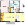 サンセリテ 1LDKの間取り