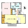 サンセリテ 1LDKの間取り