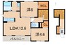 シャーメゾンＫ 2LDKの間取り