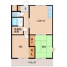 グリーンフル堀井 2LDKの間取り