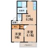 タウニィ寿里 2DKの間取り