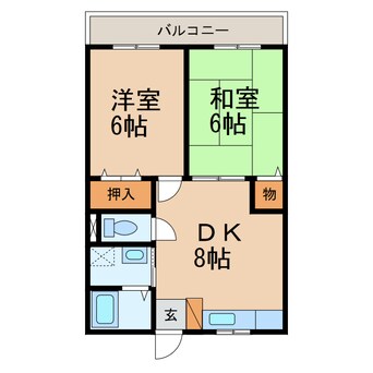 間取図 和歌山電鉄貴志川線/神前駅 徒歩10分 1階 築30年