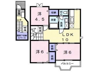 間取図 和歌山電鉄貴志川線/神前駅 徒歩20分 2階 築22年