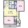 プロスペリテＴ 2LDKの間取り