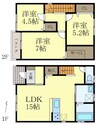 一戸建16586 3LDKの間取り