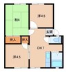 サンシティオカモト 3DKの間取り