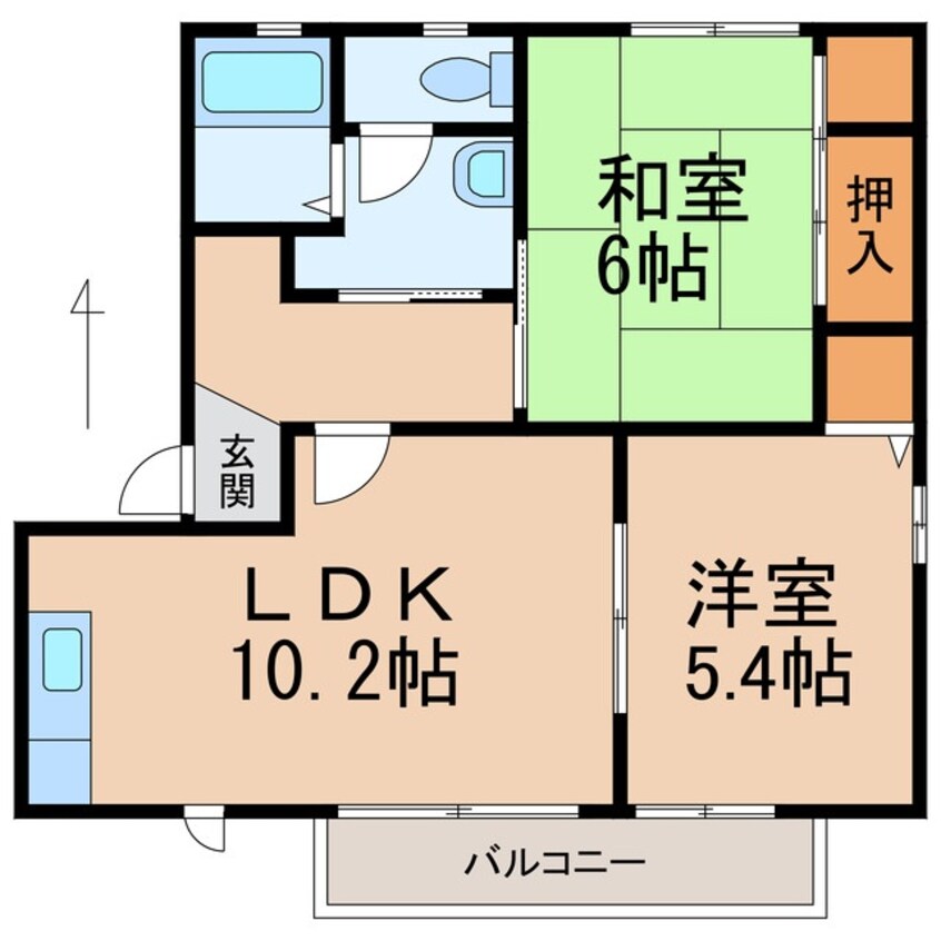 間取図 バリュージュ保田