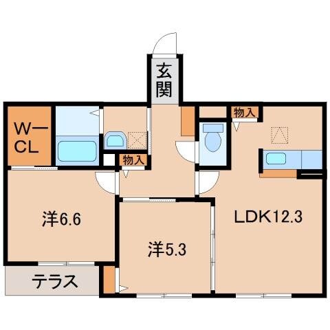 間取り図 きのくに線・紀勢本線/紀三井寺駅 徒歩21分 1階 築11年