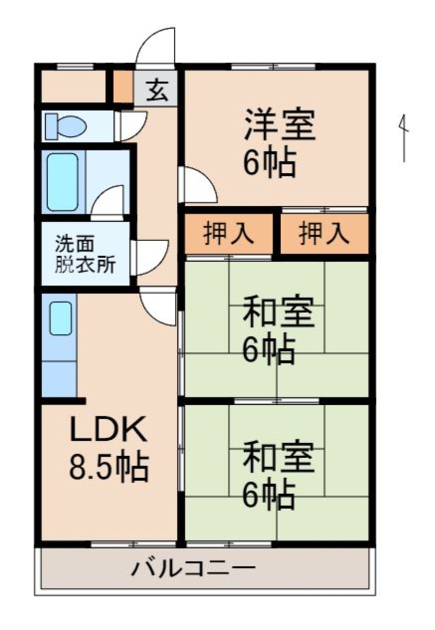 間取図 セレーナきい