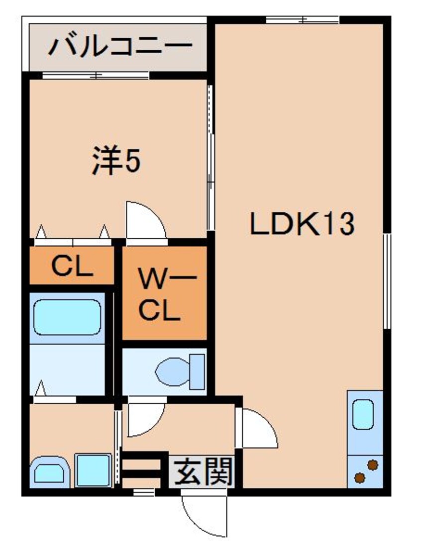 間取図 フジパレス吹屋町Ⅱ番館