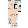 バンブータウン 1LDKの間取り