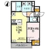 D-Luce 秋月 1LDKの間取り