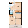 和歌山線/紀伊小倉駅 徒歩6分 1階 築17年 2LDKの間取り