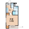 フジパレス市駅北 1Kの間取り