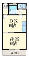 シャンティイ中ノ島 1DKの間取り