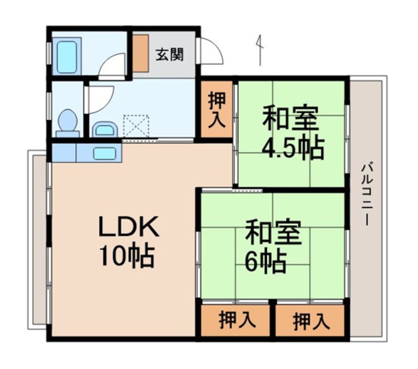 間取図 戸根マンション