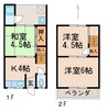 メゾンフェリス2 3Kの間取り