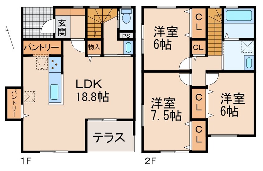 間取図 プティヴィルⅡ