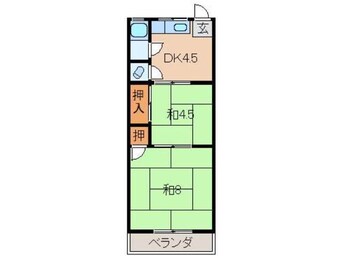 間取図 池尻マンション有本