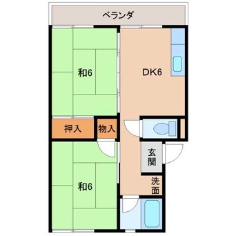 間取図 第２矢田マンション