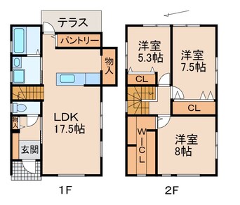 間取図 ヴィラージュ有家