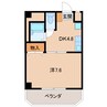 アンビアンテ田中町 1DKの間取り