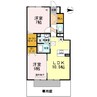 D-room内原 2LDKの間取り