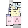 リアン・ヴーケ 2DKの間取り