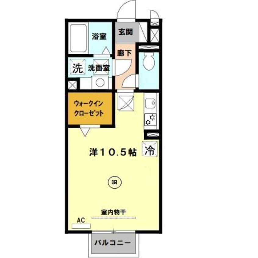 間取図 コンフィアンス　Ａ棟