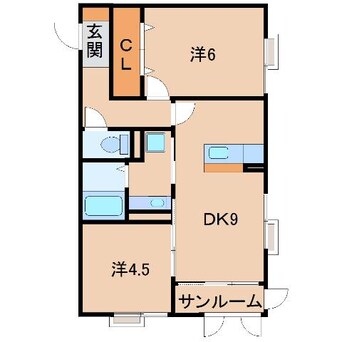 間取図 エミネンス東布経丁