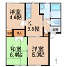フォーレス花野 3Kの間取り