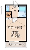 和歌山Part1マンション 1Kの間取り