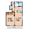 シャーメゾン和歌川 1LDKの間取り
